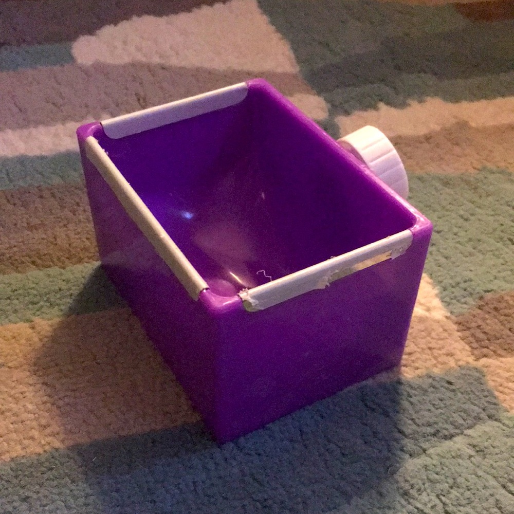 Purple Feeding Dish for Small Animals